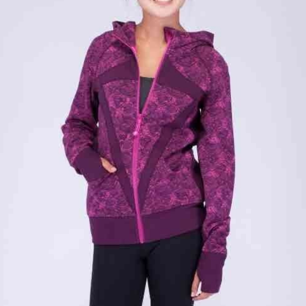 Ivivva Zip Up Scuba Hoodie/Jacket Girls Size 12